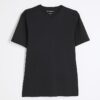 Black Muscle Fit Short Sleeve T-Shirt