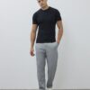 Black Muscle Fit Textured T-Shirt