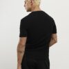 Black Muscle Fit V Neck T-Shirt