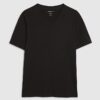 Black Muscle Fit V Neck T-Shirt