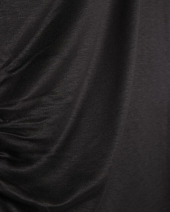 Black Off Shoulder Drape Top