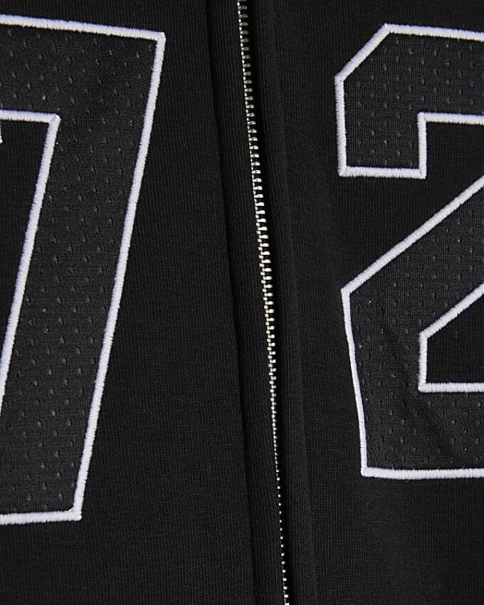 Black Oversized Fit 72 Palais Hoodie