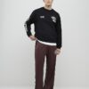 Black Oversized Fit Alpine Badging Sweatshirt