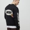Black Oversized Fit Alpine Badging Sweatshirt