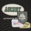 Black Oversized Fit Alpine Badging Sweatshirt