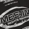 Black Oversized Fit Ame Saint T-Shirt