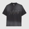 Black Oversized Fit Athletisme T-Shirt