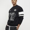 Black Oversized Fit Bandana Sweatshirt