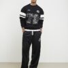 Black Oversized Fit Bandana Sweatshirt