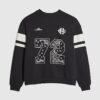 Black Oversized Fit Bandana Sweatshirt