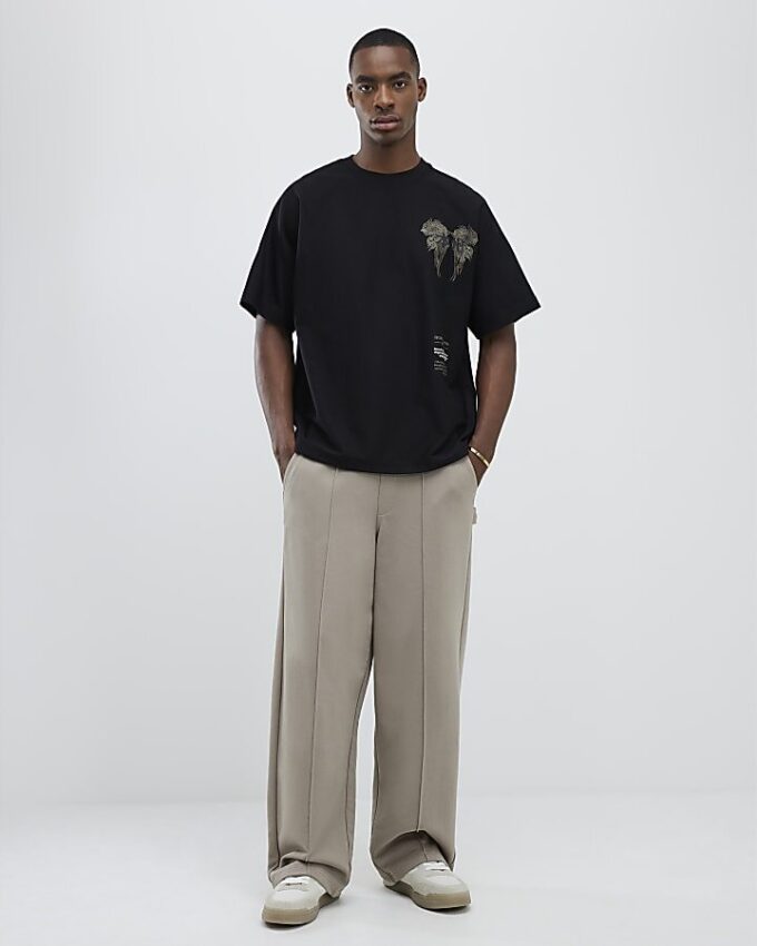 Black Oversized Fit Honshu Beasty T-Shirt