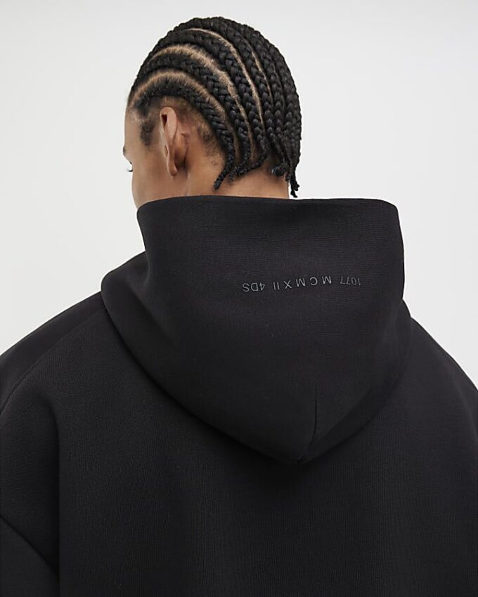 Black Oversized Fit Hoodie