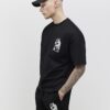 Black Oversized Fit Japanese T-Shirt Set