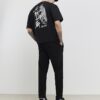 Black Oversized Fit Japanese T-Shirt Set