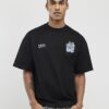 Black Oversized Fit Kazaki Crane T-Shirt