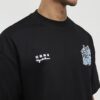 Black Oversized Fit Kazaki Crane T-Shirt