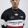 Black Oversized Fit Mont Prix Sweatshirt