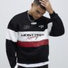 Black Oversized Fit Mont Prix Sweatshirt