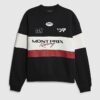 Black Oversized Fit Mont Prix Sweatshirt