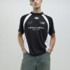 Black Oversized Fit Montprix Football T-Shirt