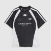 Black Oversized Fit Montprix Football T-Shirt