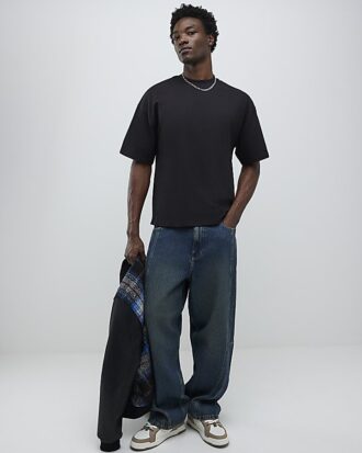 Black Oversized Fit Pack Of 3 T-Shirts
