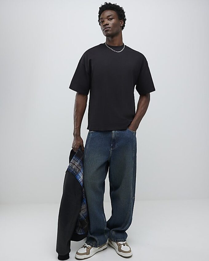 Black Oversized Fit Pack Of 3 T-Shirts