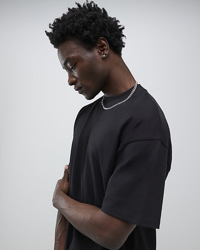 Black Oversized Fit Pack Of 3 T-Shirts