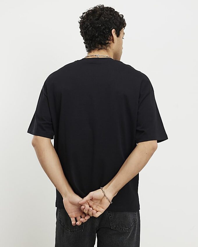 Black Oversized Fit Pack Of 3 T-Shirts