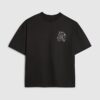 Black Oversized Fit RI Back Crest T-Shirt