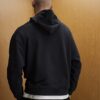 Black Oversized Fit RXR Dept Hoodie