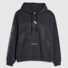 Black Oversized Fit RXR Dept Hoodie