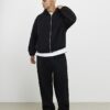 Black Oversized Fit Sanctuaire Felt Hoodie
