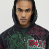 Black Oversized Fit Serenity Dragon Hoodie