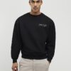 Black Oversized Fit Tokyo Dragon Sweatshirt