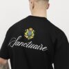 Black Oversized Fit USA Crest T-Shirt