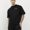 Black Oversized Fit USA Crest T-Shirt