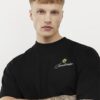 Black Oversized Fit USA Crest T-Shirt