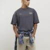 Black Oversized Fit Washed Otaru T-Shirt