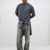 Black Oversized Fit Washed T-Shirt