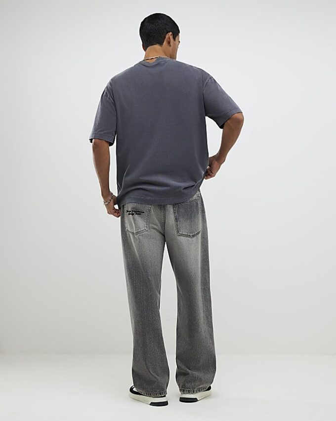 Black Oversized Fit Washed T-Shirt
