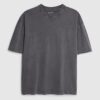 Black Oversized Fit Washed T-Shirt