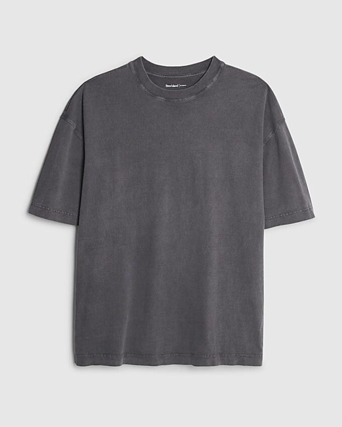 Black Oversized Fit Washed T-Shirt