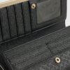 Black Panelled Monogram Clip Top Purse