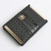 Black Panelled Monogram Purse