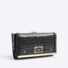Black Patent RI Monogram Panelled Purse