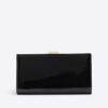 Black Patent RI Monogram Panelled Purse