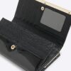 Black Patent RI Monogram Panelled Purse