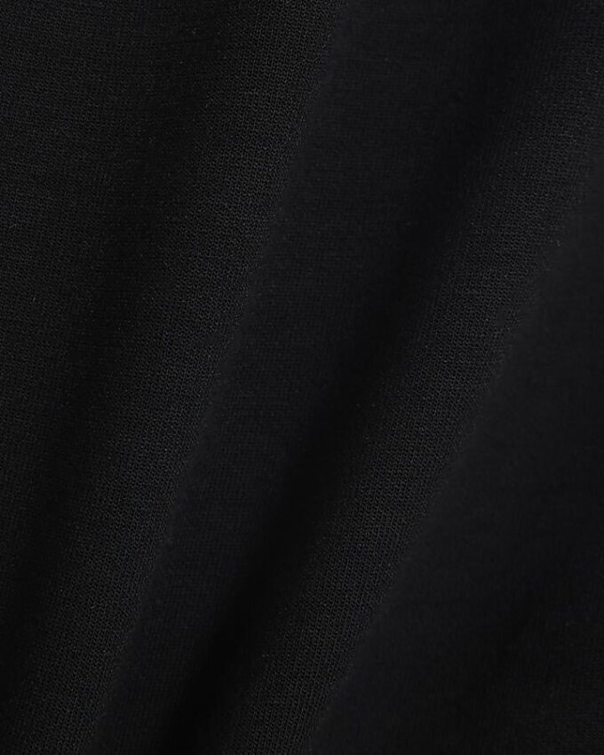 Black Premium Long Sleeve Tie Front Top
