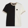 Black Premium Slim Fit Blocked T-shirt